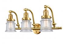 Innovations Lighting 515-3W-SG-G184S - Canton - 3 Light - 28 inch - Satin Gold - Adjustable Bath Vanity Light