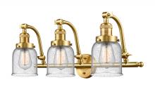 Innovations Lighting 515-3W-SG-G54 - Bell - 3 Light - 28 inch - Satin Gold - Adjustable Bath Vanity Light