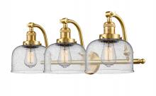 Innovations Lighting 515-3W-SG-G74 - Bell - 3 Light - 28 inch - Satin Gold - Adjustable Bath Vanity Light