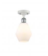 Innovations Lighting 516-1C-WPC-G651-6 - Cindyrella - 1 Light - 6 inch - White Polished Chrome - Semi-Flush Mount