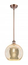 Innovations Lighting 516-1S-AC-G128-10 - Athens - 1 Light - 10 inch - Antique Copper - Mini Pendant