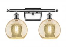 Innovations Lighting 516-2W-PC-G128-8 - Athens - 2 Light - 18 inch - Polished Chrome - Bath Vanity Light