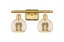 Innovations Lighting 516-2W-SG-G128-6 - Athens - 2 Light - 16 inch - Satin Gold - Bath Vanity Light