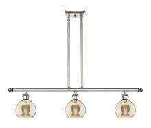 Innovations Lighting 516-3I-PN-G128-6 - Athens - 3 Light - 36 inch - Polished Nickel - Cord hung - Island Light