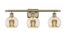 Innovations Lighting 516-3W-AB-G128-6 - Athens - 3 Light - 26 inch - Antique Brass - Bath Vanity Light