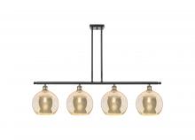 Innovations Lighting 516-4I-BAB-G128-10 - Athens - 4 Light - 48 inch - Black Antique Brass - Stem Hung - Island Light