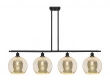 Innovations Lighting 516-4I-BK-G128-10 - Athens - 4 Light - 48 inch - Matte Black - Stem Hung - Island Light