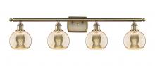 Innovations Lighting 516-4W-AB-G128-6 - Athens - 4 Light - 36 inch - Antique Brass - Bath Vanity Light
