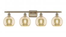 Innovations Lighting 516-4W-AB-G128-8 - Athens - 4 Light - 38 inch - Antique Brass - Bath Vanity Light