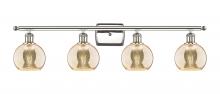 Innovations Lighting 516-4W-PN-G128-6 - Athens - 4 Light - 36 inch - Polished Nickel - Bath Vanity Light