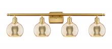 Innovations Lighting 516-4W-SG-G128-6 - Athens - 4 Light - 36 inch - Satin Gold - Bath Vanity Light