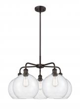 Innovations Lighting 516-5CR-OB-G124-10 - Athens - 5 Light - 28 inch - Oil Rubbed Bronze - Chandelier