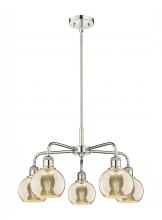 Innovations Lighting 516-5CR-PN-G128-6 - Athens - 5 Light - 24 inch - Polished Nickel - Chandelier