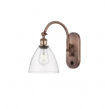 Innovations Lighting 518-1W-AC-GBD-752 - Bristol - 1 Light - 8 inch - Antique Copper - Adjustable Swing Arm