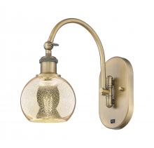 Innovations Lighting 518-1W-BB-G128-6 - Athens - 1 Light - 6 inch - Brushed Brass - Adjustable Swing Arm