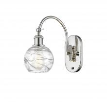 Innovations Lighting 518-1W-PN-G1213-6 - Athens Deco Swirl - 1 Light - 6 inch - Polished Nickel - Adjustable Swing Arm