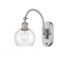 Innovations Lighting 518-1W-SN-G122-6 - Athens - 1 Light - 6 inch - Brushed Satin Nickel - Adjustable Swing Arm