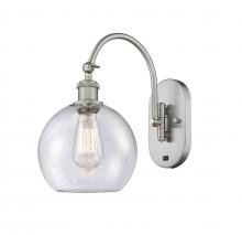 Innovations Lighting 518-1W-SN-G124-8 - Athens - 1 Light - 8 inch - Brushed Satin Nickel - Adjustable Swing Arm