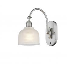 Innovations Lighting 518-1W-SN-G411 - Dayton - 1 Light - 6 inch - Brushed Satin Nickel - Adjustable Swing Arm