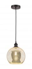 Innovations Lighting 616-1P-OB-G128-10 - Athens - 1 Light - 10 inch - Oil Rubbed Bronze - Cord hung - Mini Pendant