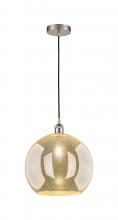 Innovations Lighting 616-1P-SN-G128-14 - Athens - 1 Light - 14 inch - Brushed Satin Nickel - Cord hung - Pendant