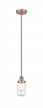 Innovations Lighting 616-1PH-AC-G314 - Dover - 1 Light - 5 inch - Antique Copper - Cord hung - Mini Pendant