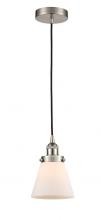 Innovations Lighting 616-1PH-SN-G61-LED - Cone - 1 Light - 6 inch - Brushed Satin Nickel - Cord hung - Mini Pendant
