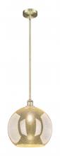 Innovations Lighting 616-1S-AB-G128-14 - Athens - 1 Light - 14 inch - Antique Brass - Cord hung - Pendant