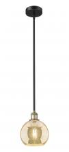 Innovations Lighting 616-1S-BAB-G128-8 - Athens - 1 Light - 8 inch - Black Antique Brass - Cord hung - Mini Pendant