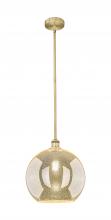 Innovations Lighting 616-1S-BB-G128-12 - Athens - 1 Light - 12 inch - Brushed Brass - Cord hung - Mini Pendant