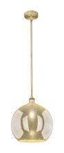 Innovations Lighting 616-1S-BB-G128-14 - Athens - 1 Light - 14 inch - Brushed Brass - Cord hung - Pendant