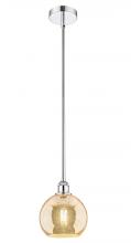 Innovations Lighting 616-1S-PC-G128-8 - Athens - 1 Light - 8 inch - Polished Chrome - Cord hung - Mini Pendant