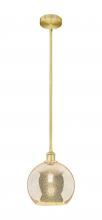 Innovations Lighting 616-1S-SG-G128-10 - Athens - 1 Light - 10 inch - Satin Gold - Cord hung - Mini Pendant