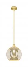 Innovations Lighting 616-1S-SG-G128-12 - Athens - 1 Light - 12 inch - Satin Gold - Cord hung - Mini Pendant