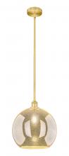 Innovations Lighting 616-1S-SG-G128-14 - Athens - 1 Light - 14 inch - Satin Gold - Cord hung - Pendant