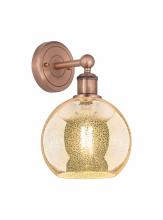 Innovations Lighting 616-1W-AC-G128-8 - Athens - 1 Light - 8 inch - Antique Copper - Sconce