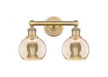 Innovations Lighting 616-2W-BB-G128-6 - Athens - 2 Light - 15 inch - Brushed Brass - Bath Vanity Light