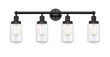 Innovations Lighting 616-4W-BK-G312 - Dover - 4 Light - 32 inch - Matte Black - Bath Vanity Light