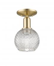 Innovations Lighting 716-1C-CB-G122C-6CL - Athens - 1 Light - 6 inch - Champagne Bronze - Semi-Flush Mount