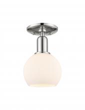Innovations Lighting 716-1C-PN-G121-6 - Athens - 1 Light - 6 inch - Polished Nickel - Semi-Flush Mount