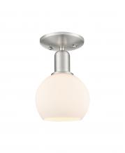 Innovations Lighting 716-1C-SN-G121-6 - Athens - 1 Light - 6 inch - Brushed Satin Nickel - Semi-Flush Mount