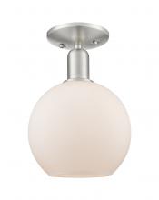 Innovations Lighting 716-1C-SN-G121-8 - Athens - 1 Light - 8 inch - Brushed Satin Nickel - Semi-Flush Mount