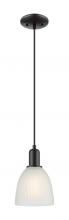 Innovations Lighting 716-1P-BK-G381 - Castile - 1 Light - 6 inch - Matte Black - Cord hung - Mini Pendant