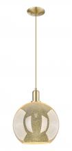 Innovations Lighting 716-1P-CB-G128-12 - Athens - 1 Light - 12 inch - Champagne Bronze - Cord hung - Mini Pendant
