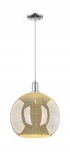 Innovations Lighting 716-1P-PC-G128-14 - Athens - 1 Light - 14 inch - Polished Chrome - Cord hung - Mini Pendant