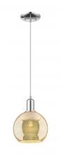 Innovations Lighting 716-1P-PC-G128-8 - Athens - 1 Light - 8 inch - Polished Chrome - Cord hung - Mini Pendant