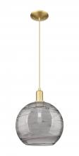 Innovations Lighting 716-1P-SG-G1213-12SM - Athens Deco Swirl - 1 Light - 12 inch - Satin Gold - Cord hung - Mini Pendant