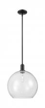 Innovations Lighting 716-1S-BK-G122-14 - Athens - 1 Light - 14 inch - Matte Black - Stem hung - Mini Pendant