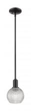 Innovations Lighting 716-1S-BK-G122C-6CL - Athens - 1 Light - 6 inch - Matte Black - Stem hung - Mini Pendant