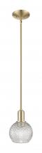 Innovations Lighting 716-1S-CB-G122C-6CL - Athens - 1 Light - 6 inch - Champagne Bronze - Stem hung - Mini Pendant